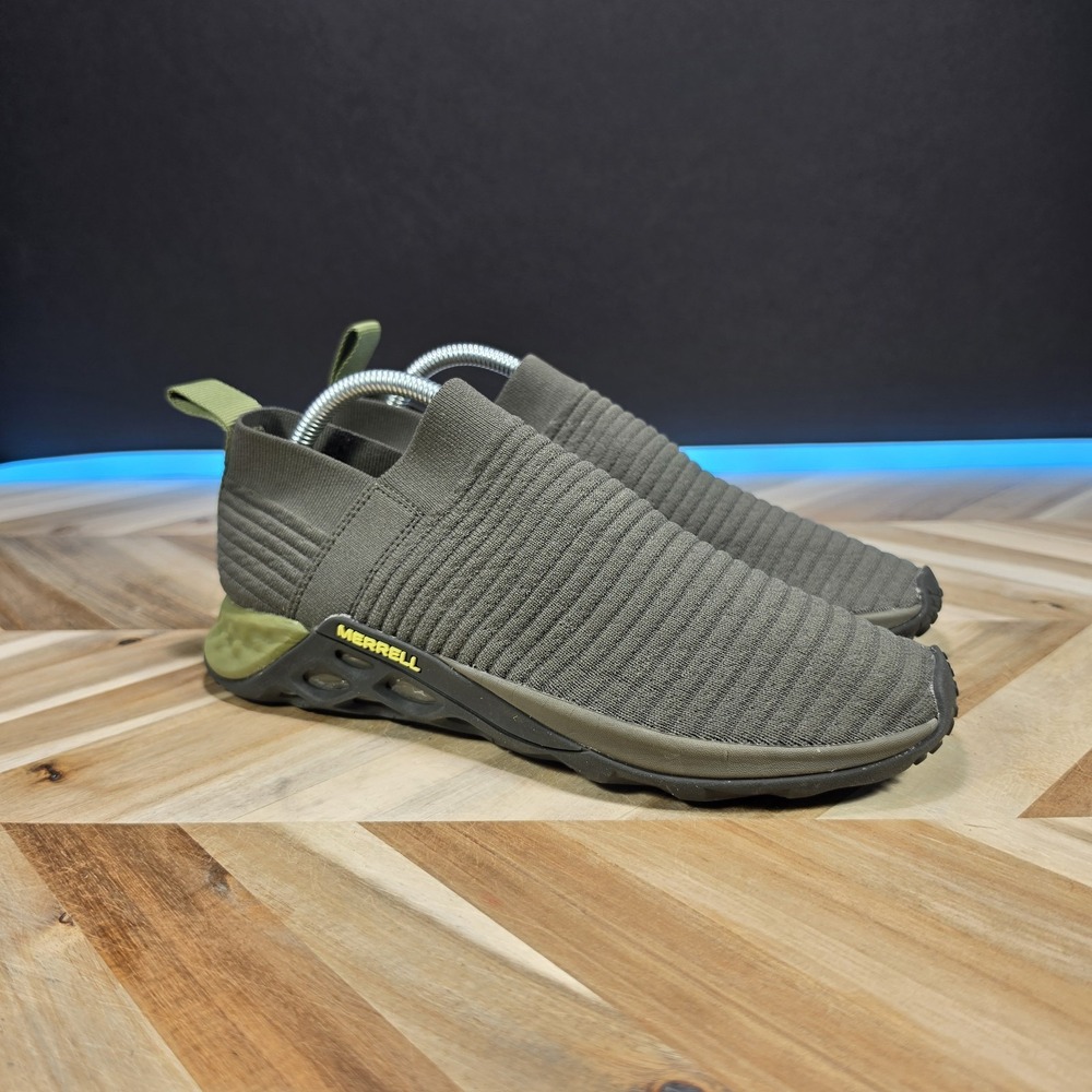 Merrell Range Laceless AC+ Men 8 J97487 Gray Olive Slip On Casual Sneakers Shoes